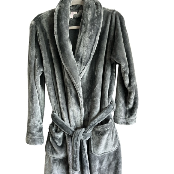 Joyspun Fluffy Plush Robe Pockets Medium Cozy Blanket Robe - Picture 1 of 5